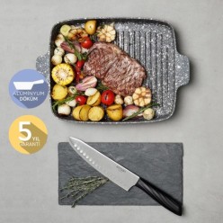 Emsan Perge Döküm Izgara Tava 30x25 cm