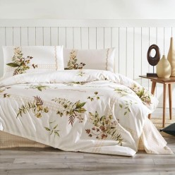 Özdilek Çift Kişilik Nev Nevresim Takımı Forest IVY Krem