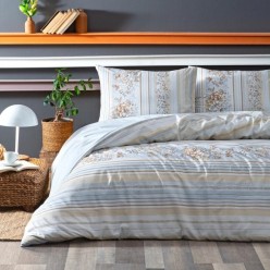 Özdilek Nev Narciso Çift Kişilik Bej Nevresim Takımı