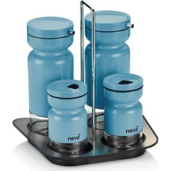 Neva N962 Sweet Turkuaz 4`Lü Baharat Seti