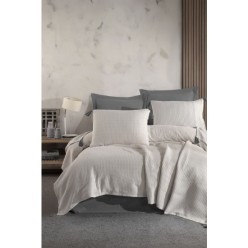 Özdilek Liya Çift Kişilik Pike Takımı Gri