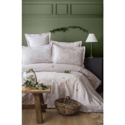 Apricitas Home Senses Elysian Bej Çift Kişilik Nevresim Takımı