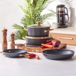 Karaca BioDiamond Power 6 Parça Tencere Seti Gold