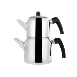 Karaca Çaydanlık Takımı Çelik Oscar Siyah