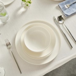 Karaca Stream Bone Merope 53 Parça 12 Kişilik Yemek Takımı Platin