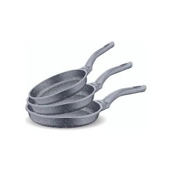 FMS D3000 20-24-28 cm 3'lü Döküm Granit Tava Seti