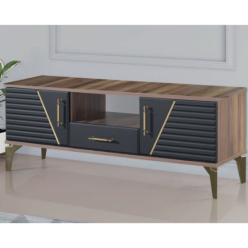 Yıldız Ceviz Antrasit TV Sehpa