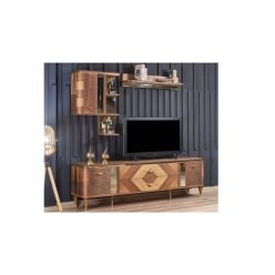 1029 Atlantik Çam Gold TV Ünitesi