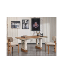 7044 Atlantik Çam Krem Yemek Masası