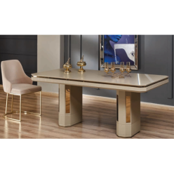 7029 Gold Krem Yemek Masası 