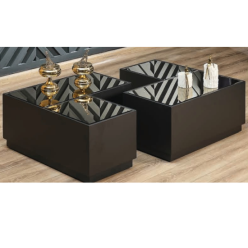 4158 Siyah Aynalı Orta Sehpa