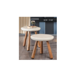 5168 Krem Atlantik Çam Yan Sehpa