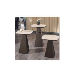 5145 Siyah Krem Yan Sehpa 3'Lü