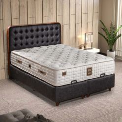 Zümrüt Yatak+Baza+Başlık (160 x 200) 