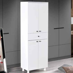 İrem Beyaz Banyo Dolabı (Sepetsiz-Raflı)