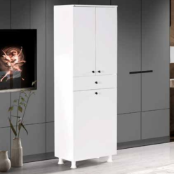 İrem Beyaz Banyo Dolabı (Sepetli)