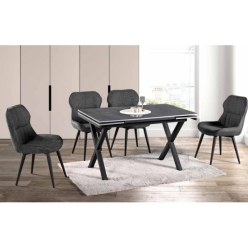 İroni Masa+4 Adet Ela Sandalye Takımı