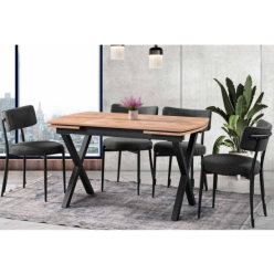 Pars Atlantik Çam Masa+Eylül Sandalye Takımı