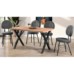 Berlin Atlantik Çam Masa+Güneş Sandalye Takımı