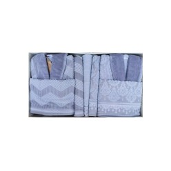 Özdilek Tappeto Aile Bornoz Seti Antrasit-Gri