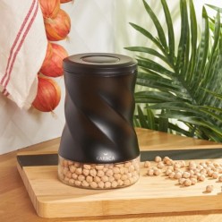 Karaca Tottori Black Vakumlu Cam Saklama Kabı