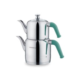 Korkmaz A189-03 Riva Turkuaz Çaydanlık Takımı