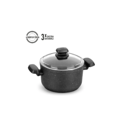 Korkmaz Ornella A1342 24 cm Derin Granit Tencere