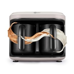 Karaca Hatır Hüps Duet Közde Türk Kahvesi, Sütlü Türk Kahvesi, Sütlü İçecek Hazırlama Makinesi Beige 10 Fincan Kapasiteli Bol Köpüklü