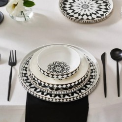 Karaca Elegance Bone Samsara 24 Parça 6 Kişilik Yemek Takımı