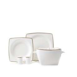Korkmaz A8438 Bone Selection Kare 60 Parça 12 Kişilik Yemek Takımı