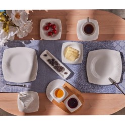 Karaca Fine Pearl Helen 26 Parça 6 Kişilik Kahvaltı Takımı