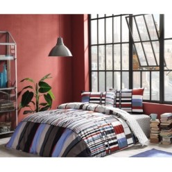 Taç Tek Kişilik Nevresim Takımı Foster Mavi