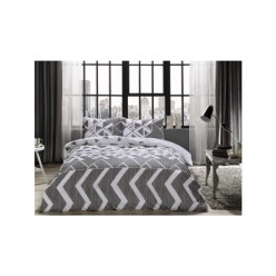 Taç Tek Kişilik Nevresim Takımı Otto Gri