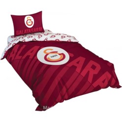Taç Galatasaray Kırmızı Logo Tek Kişilik Lisanslı Nevresim Takımı