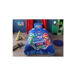 Taç Pjmask Yorgan Seti Yastık Hediyeli