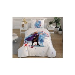 Taç Lisanslı Disney Frozen 2 Friendship Pamuk Tek Kişilik Yorgan Seti