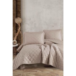 Clasy Ranforce Pamuk Tek Kişilik Yatak Örtüsü Seti Tafana V3 Bej