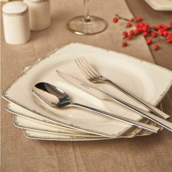 Korkmaz Bone Selection 60 Parça Kare Yemek Takımı A8424