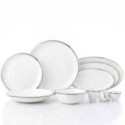 Korkmaz Elektra Collection 60 Parça Platin Yemek Takımı A8057