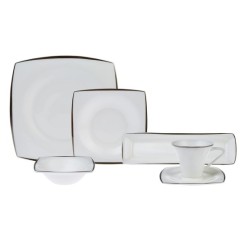 Karaca Fine Pearl Agate 26 Parça 6 Kişilik Kahvaltı Takımı Platin