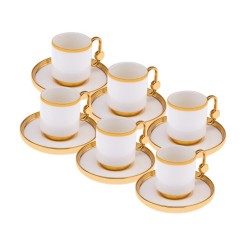 İstanbul Porselen Birce 6 Kişilik Kahve Fincan Takımı 90 ml
