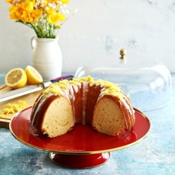 Emsan Troy Emaye Ayaklı Kek Fanus Kırmızı 30 cm