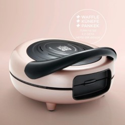 Karaca Funday Rosegold Çıkarılabilir Plakalı 3’ü 1 Arada Waffle, Krep ve Künefe Makinesi 1000W
