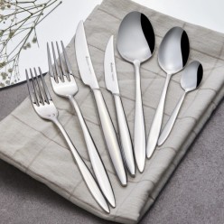 Karaca Elegance Kai Platin 12 Kişilik 84 Parça Çatal Kaşık Bıçak Takımı