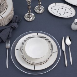 Karaca Noir 56 Parça 12 Kişilik Yemek Takımı