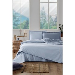 Özdilek Colourist Çift Kişilik Nevresim Takımı Buz Mavisi