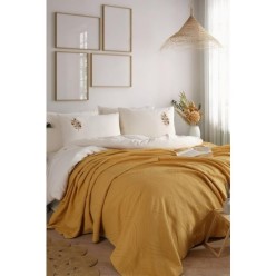 İyi Geceler İstanbul Royal Crest Çift Kişilik Nevresimli Pike Takımı 