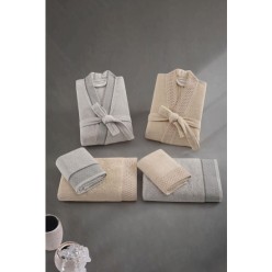 İyi Geceler İstanbul Emily Aile Bornoz Seti