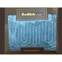 Özdilek Prestige 160x220 cm Tek Kişilik Battaniye Göl Mavi