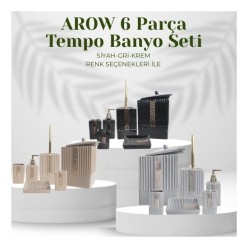 AROW TEMPO 6 Parça Porselen Banyo Seti